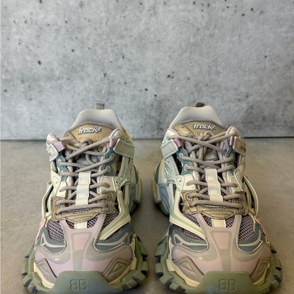 Balenciaga Track 2 Trainer Low Top Sneakers Pastel Color Fits US 8-9 - Picture 3 of 9